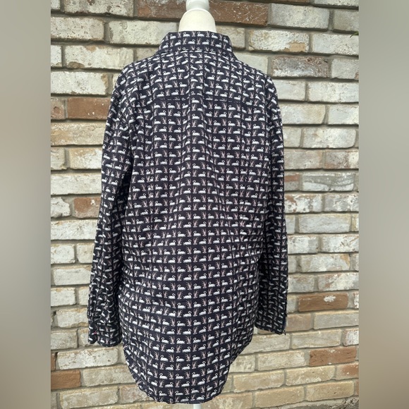 🦢 Talbots Button Down Collared Swan Long Sleeve Shirt sz 16 🦢 - Picture 7 of 8